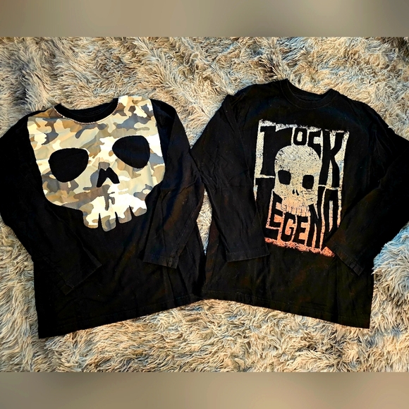 Lot Of 5 Boys Long Sleeve Shirts - Sz LARGE (10-12) - Picture 2 of 2